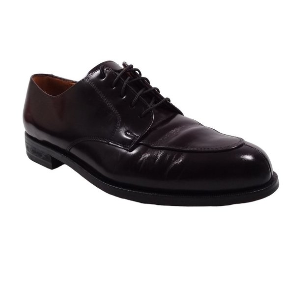 COLE HAAN Men's Apron Split Toe Lace Up Dress Derby Cordovan Leather Shoes 9M - Picture 5 of 12
